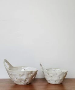 Creative Co-op Stoneware Colander Kitchen