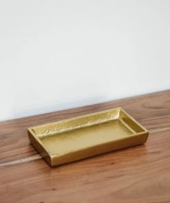 BIDK Home Warren Antique Brass Plate Home Decor