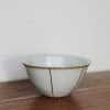 Creative Co-op Stoneware Bowl With Stripes Kitchen