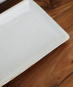 Creative Co-op White Rectangle Serving Platter Kitchen