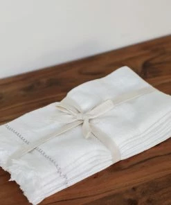 Creative Co-op Cotton Fringe Cloth Napkins Kitchen