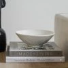 Creative Co-op Home Decor White Amber Bowl