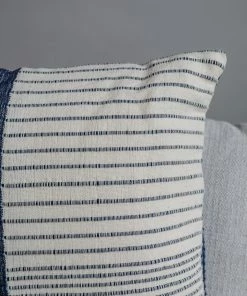 Creative Co-op Woven Wool Pillow With Stripes Home Decor