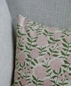Creative Co-op Pink Floral Lumbar Pillow