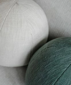 Creative Co-op Cotton Slub Orb Pillow Home Decor