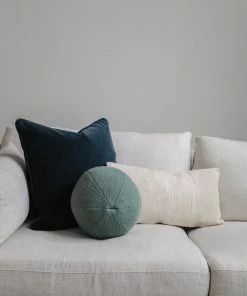 Creative Co-op Cotton Slub Orb Pillow Home Decor