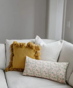 Creative Co-op Pink Floral Lumbar Pillow