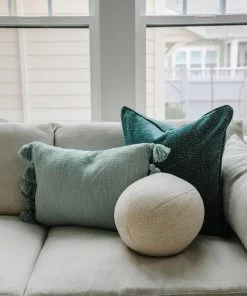 Creative Co-op Cotton Slub Orb Pillow Home Decor