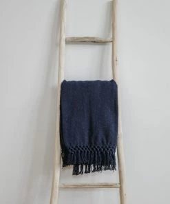 Creative Co-op Home Decor William Cotton Blend Throw With Fringe