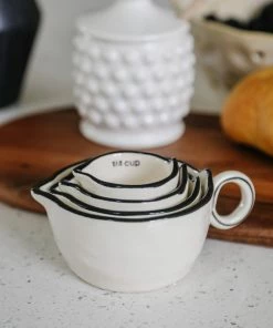 Creative Co-op Stoneware Measuring Cups