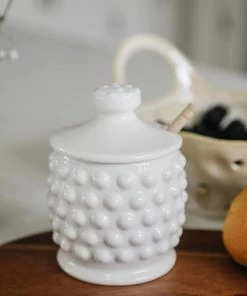 Creative Co-op Hobnail Honey Jar Kitchen