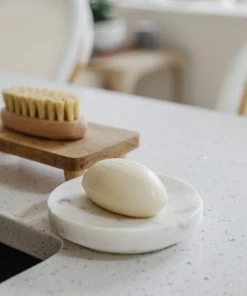 Creative Co-op Marble Soap Dish
