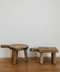 Creative Co-op Wood Pedestal