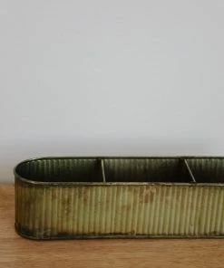 Creative Co-op Home Decor Galvanized Metal Planter