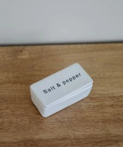 Creative Co-op Kitchen Salt & Pepper Pinch Pot