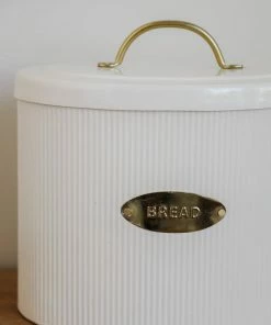 Creative Co-op Cream Storage Bread Box
