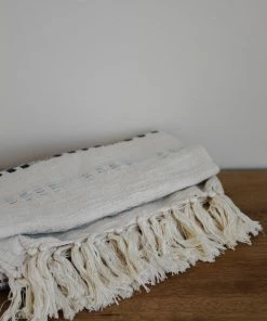 Creative Co-op Home Decor Woven Embroidered Throw