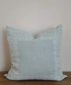 Sugar Feather Mineral Hand Printed Pillow Home Decor