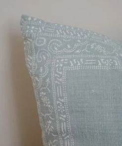 Sugar Feather Mineral Hand Printed Pillow Home Decor