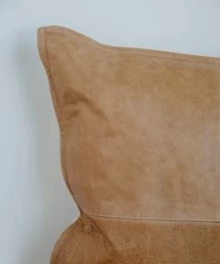 Classic Home Leather Chestnut Pillow