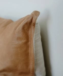 Classic Home Leather Chestnut Pillow