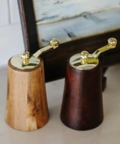 Creative Co-op Kitchen Acacia Wood Pepper Mill
