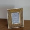 Creative Co-op Home Decor Wood Ribbed Picture Frame