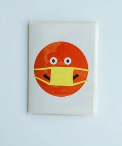 R. Nichols Get Well Soon Mask Card + Sticker GIFT