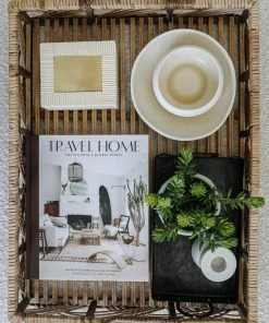 Zodax Home Decor White Bone Chips And Brass Box