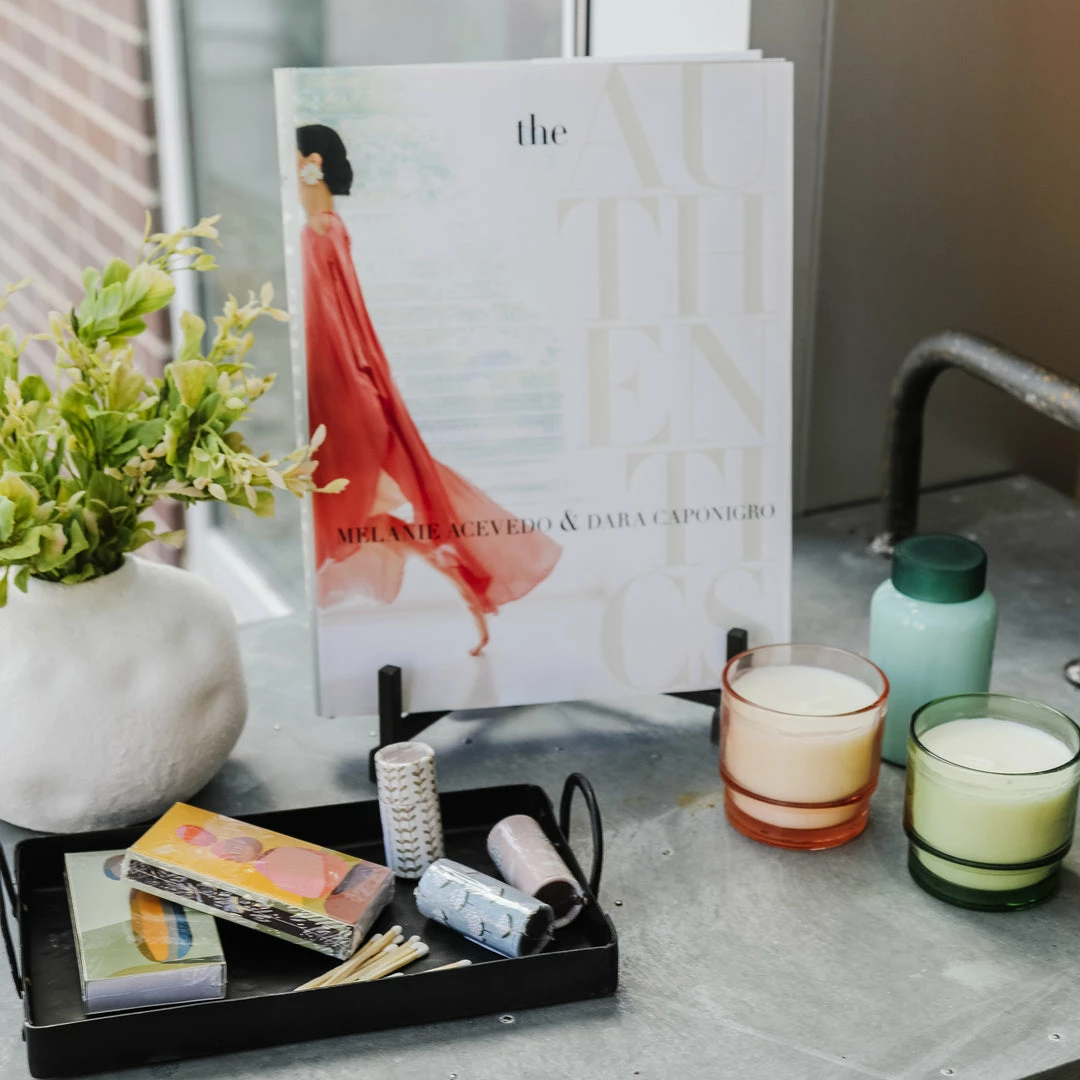 Creative Co-op Floral Tube With Matches