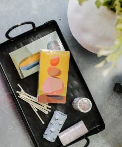 Creative Co-op Floral Tube With Matches