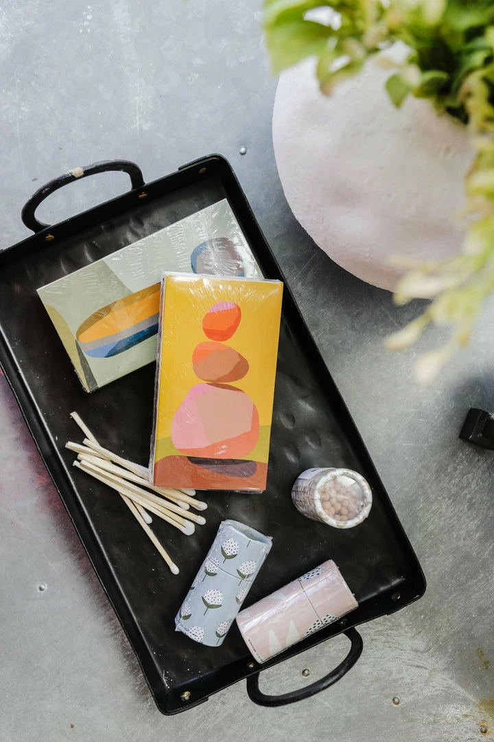 Creative Co-op Floral Tube With Matches