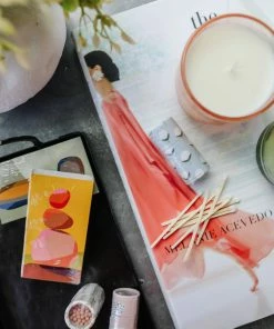 Creative Co-op Floral Tube With Matches