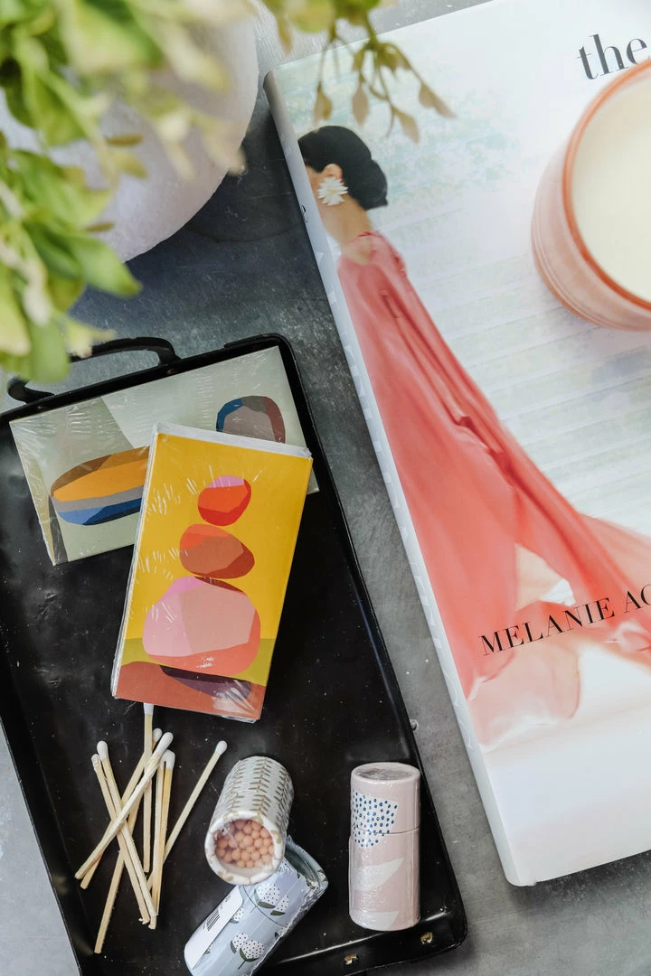 Creative Co-op Floral Tube With Matches