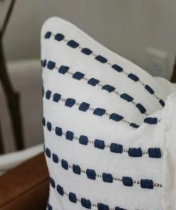 Classic Home Home Decor Katia Navy/Ivory Pillow