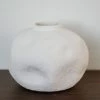 Creative Co-op Volcano Finish White Vase