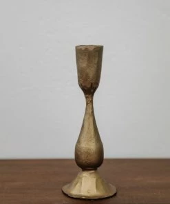Creative Co-op Home Decor Antique Brass Taper Holder
