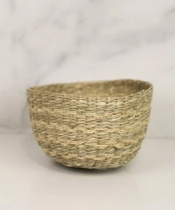 Bloomingville Green Weave Seagrass Bowl