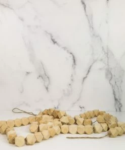 Accent Decor Home Decor Wood Bead Garland