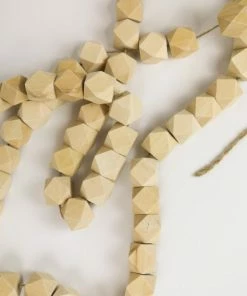 Accent Decor Home Decor Wood Bead Garland