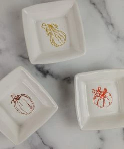 Two's Company Pumpkin Tidbit Dish