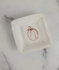 Two's Company Pumpkin Tidbit Dish