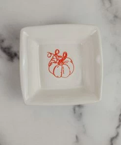 Two's Company Pumpkin Tidbit Dish