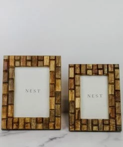 India Handicrafts Home Decor Wood Photo Frame