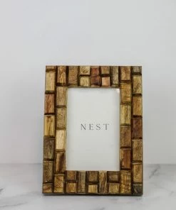 India Handicrafts Home Decor Wood Photo Frame