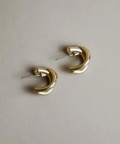 Fame Accessories Criss Cross Hoops