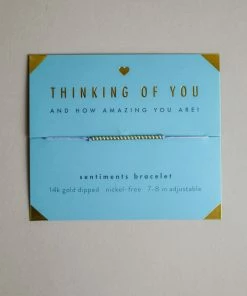 Lucky Feather Accessories Sentiment Bracelet