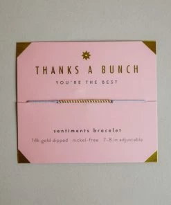 Lucky Feather Accessories Sentiment Bracelet