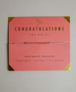 Lucky Feather Accessories Sentiment Bracelet