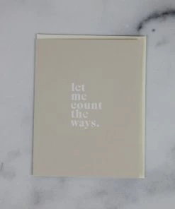 HomArt Let Me Count The Ways Card